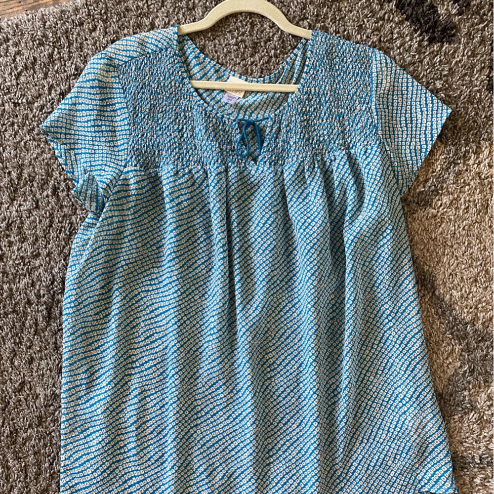 Canyon River Blues Blue Blouse Elegant Top